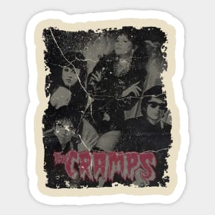 music legend cramp vintage Sticker